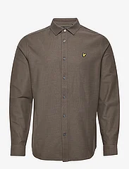 Lyle & Scott - Chunky Slub Shirt - basic skjorter - form green - 0