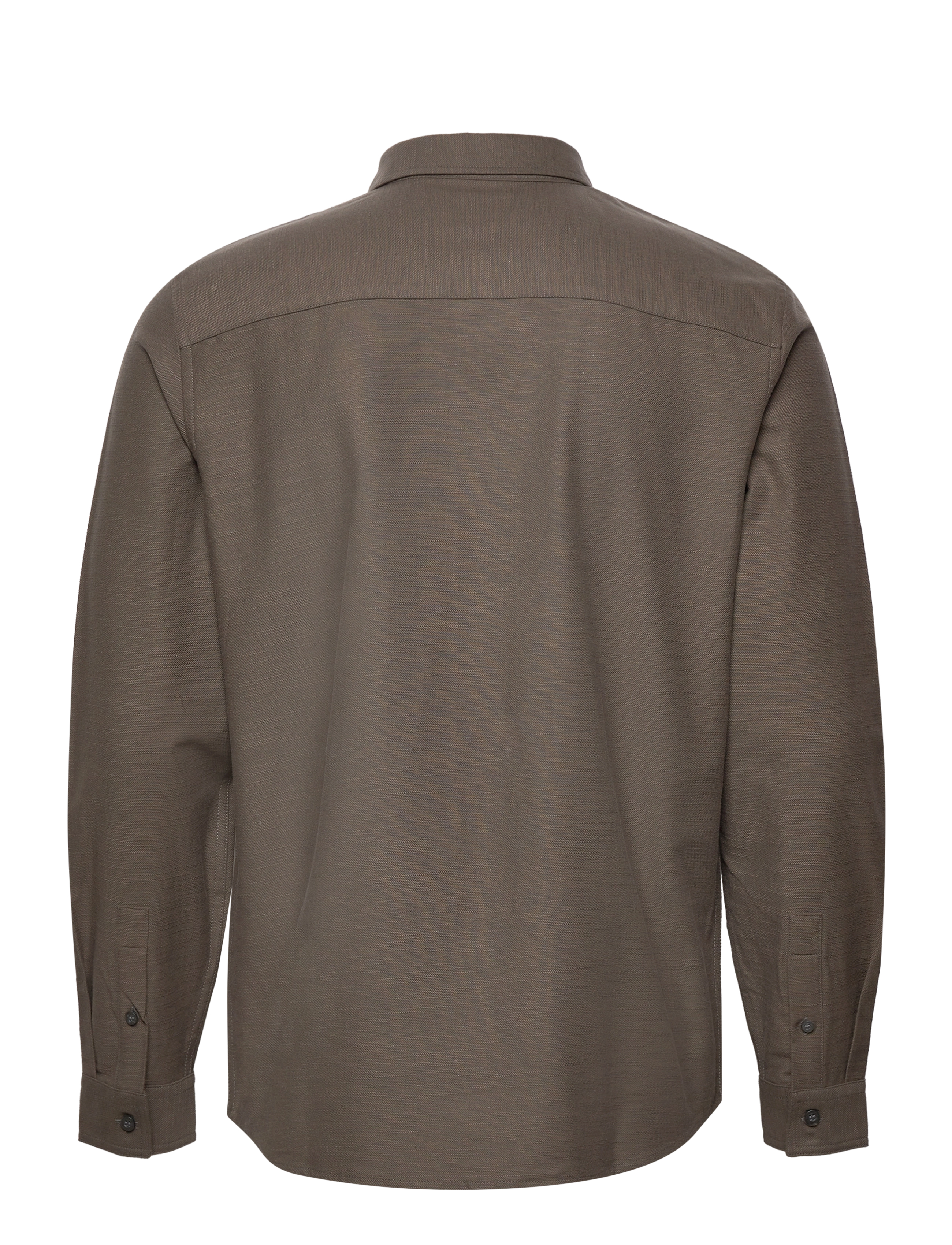 Lyle & Scott - Chunky Slub Shirt - form green - 1