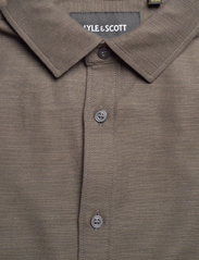 Lyle & Scott - Chunky Slub Shirt - basic skjortor - form green - 2