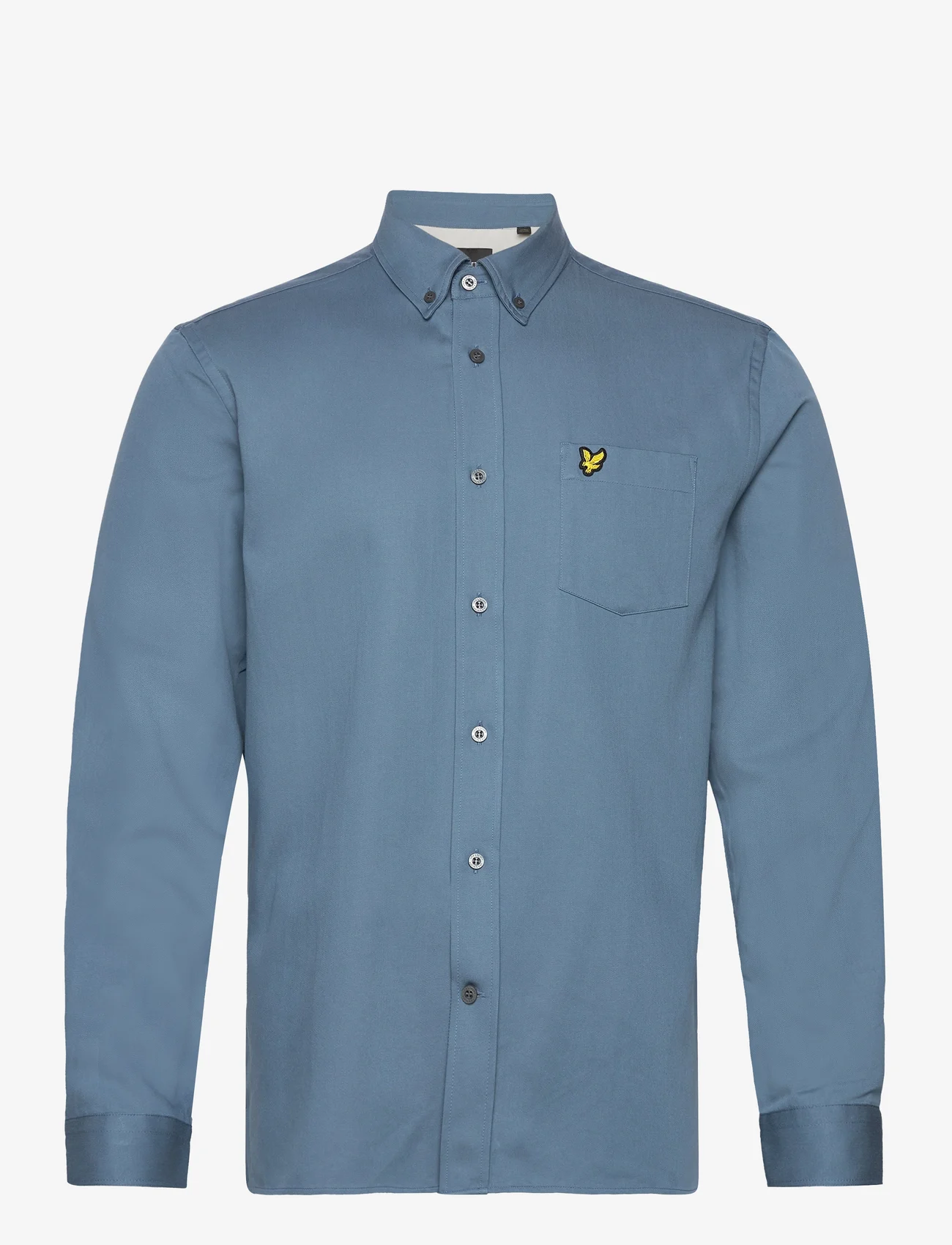 Lyle & Scott - Washed Shirt - basic shirts - skipton blue - 0