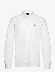 Lyle & Scott - Stretch Shirt - peruskauluspaidat - white - 0