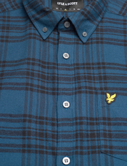 Lyle & Scott - Check Flannel Shirt - checkered shirts - w992 apres navy - 6