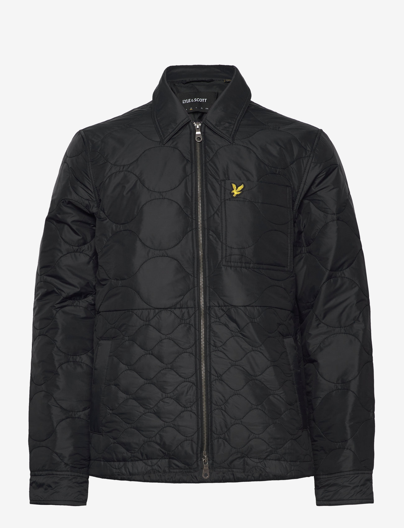 Lyle & Scott - Quilted Overshirt - x002 black ice - 0