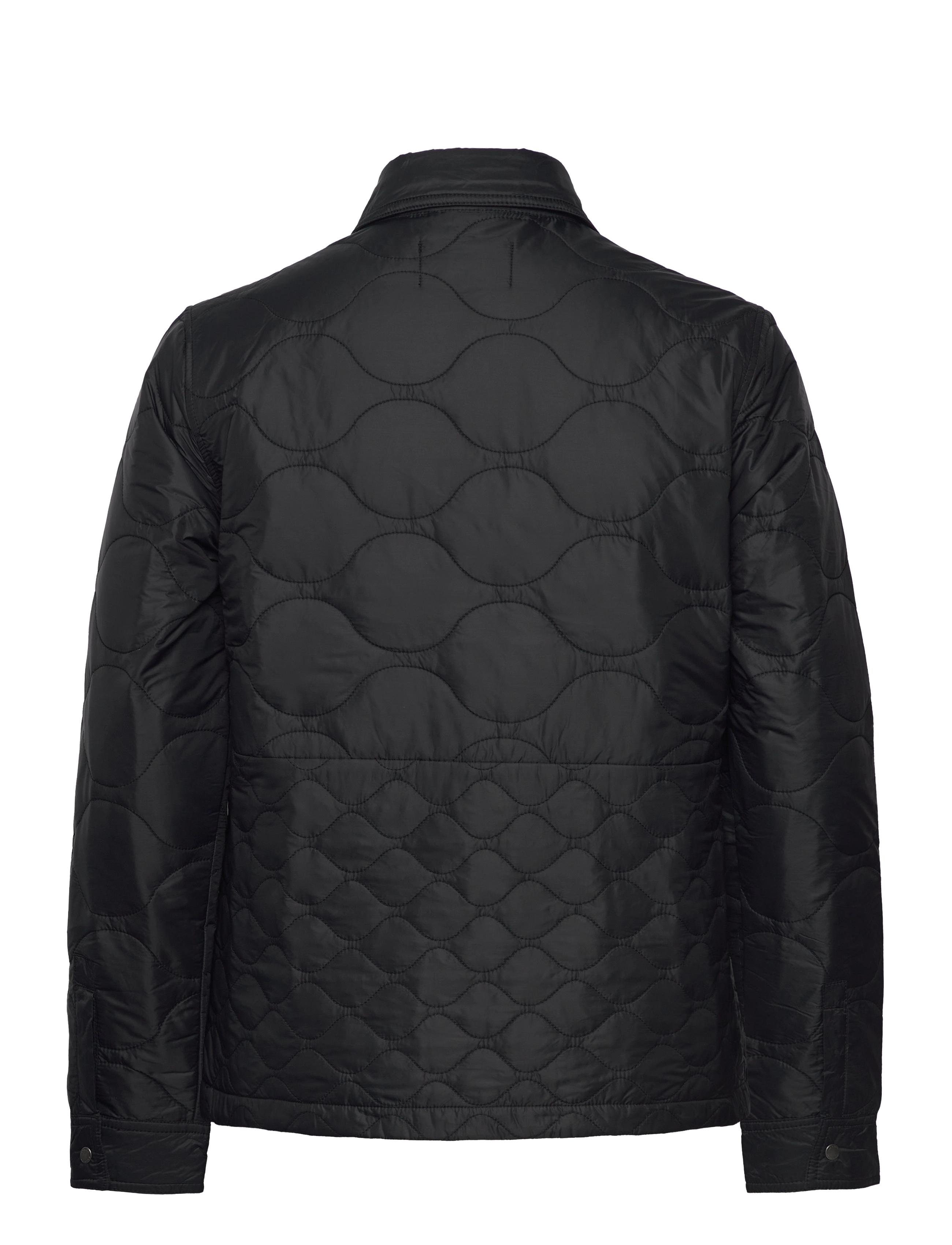 Lyle & Scott - Quilted Overshirt - x002 black ice - 1