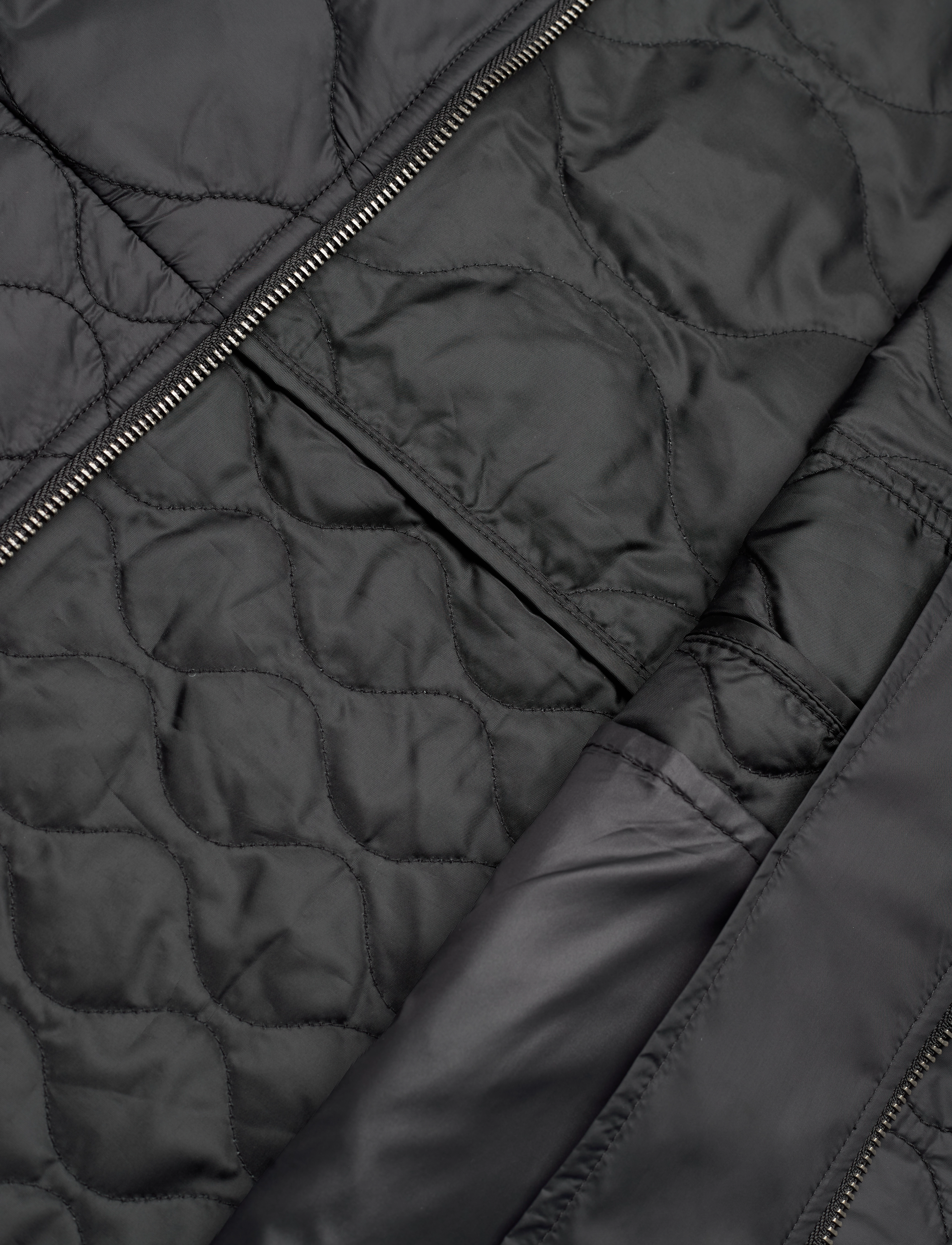 Lyle & Scott - Quilted Overshirt - x002 black ice - 4