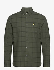 Lyle & Scott - Windowpane Shirt - casual skjorter - x083 wilton green - 0