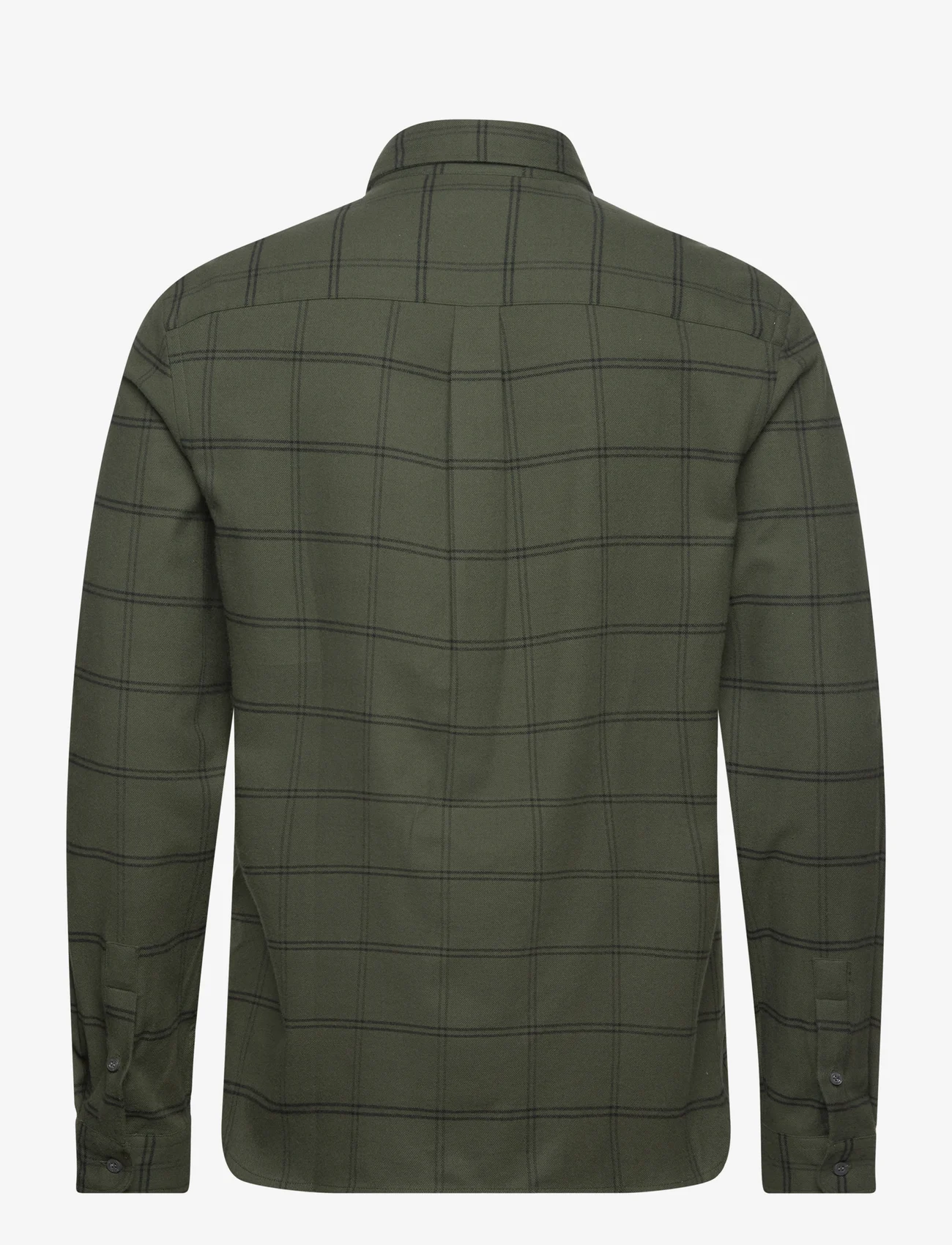 Lyle & Scott - Windowpane Shirt - casual skjorter - x083 wilton green - 1