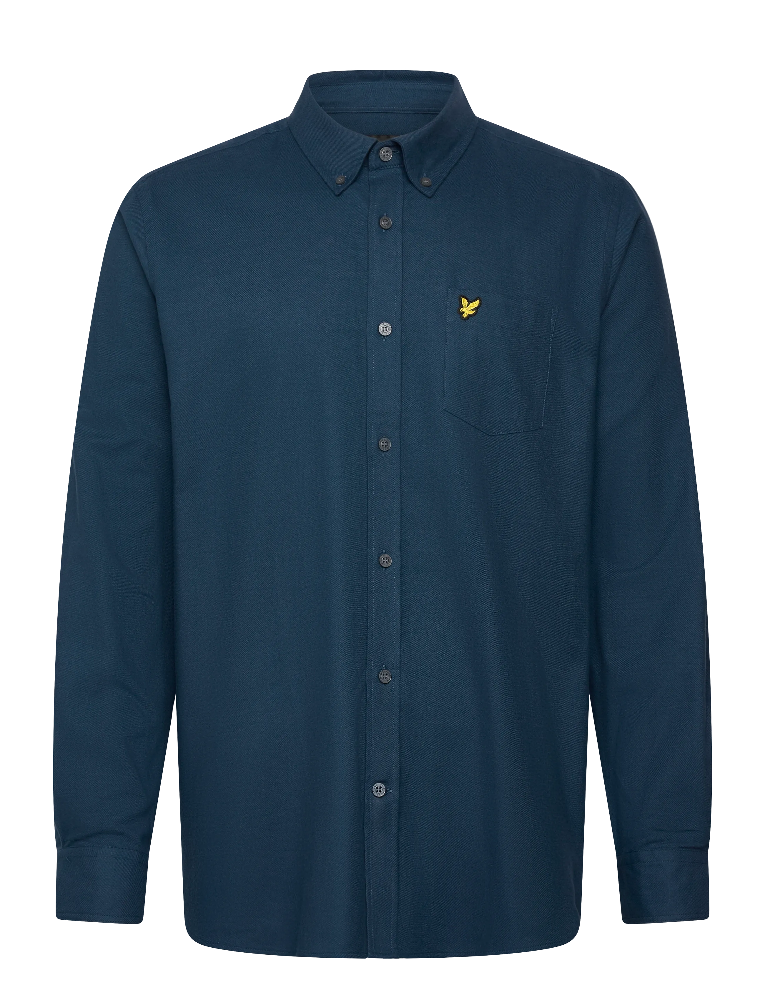 Lyle & Scott Plain Flannel Shirt - Hemden - AEGEAN BLUE / blue