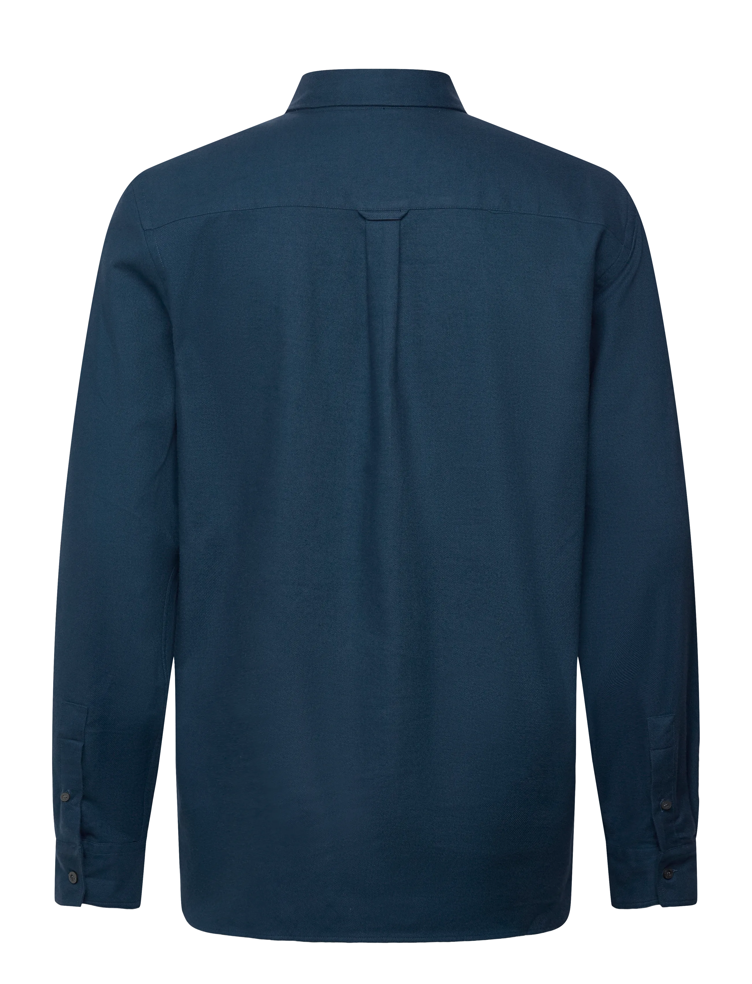 Lyle & Scott - Plain Flannel Shirt - casual shirts - aegean blue - 1