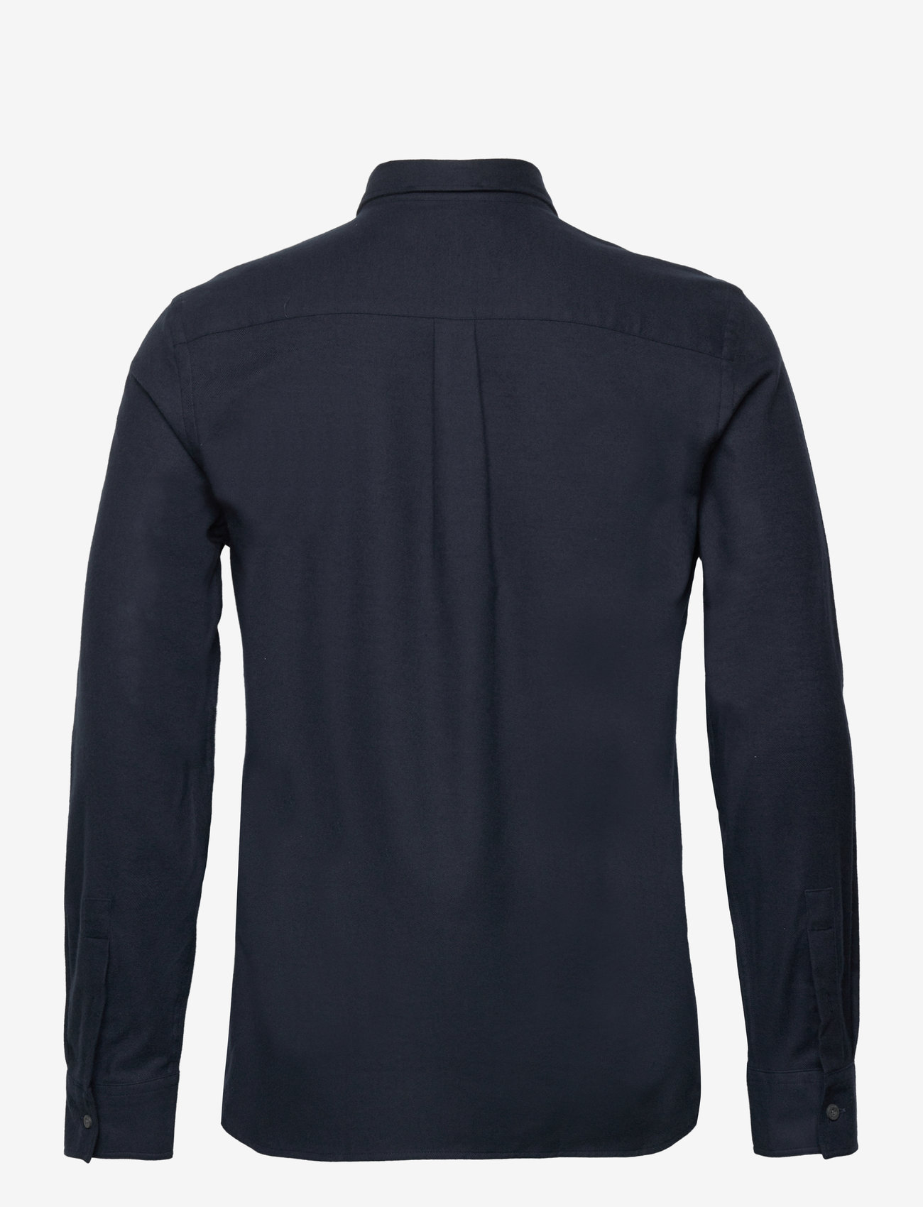 Lyle & Scott - Plain Flannel Shirt - casual skjorter - dark navy - 1