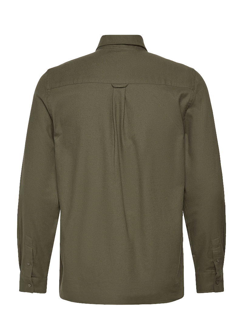 Lyle & Scott - Plain Flannel Shirt - flanell-hemden - deep depths - 2