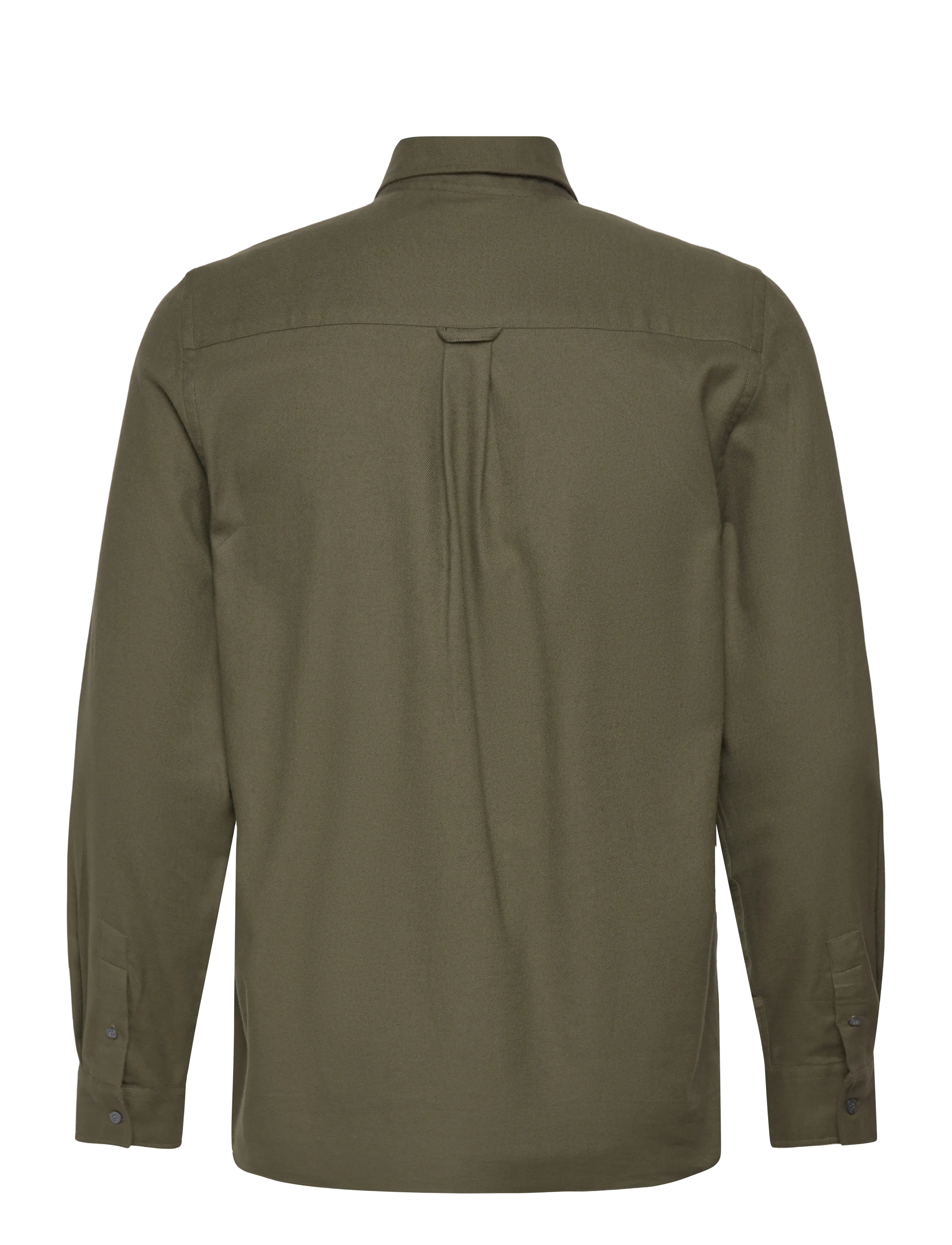 Lyle & Scott - Plain Flannel Shirt - prezenty urodzinowe - deep depths - 2