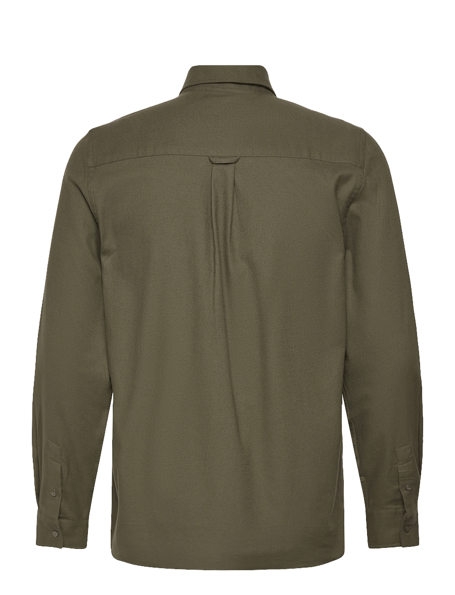 Lyle & Scott - Plain Flannel Shirt - flanell-hemden - deep depths - 2