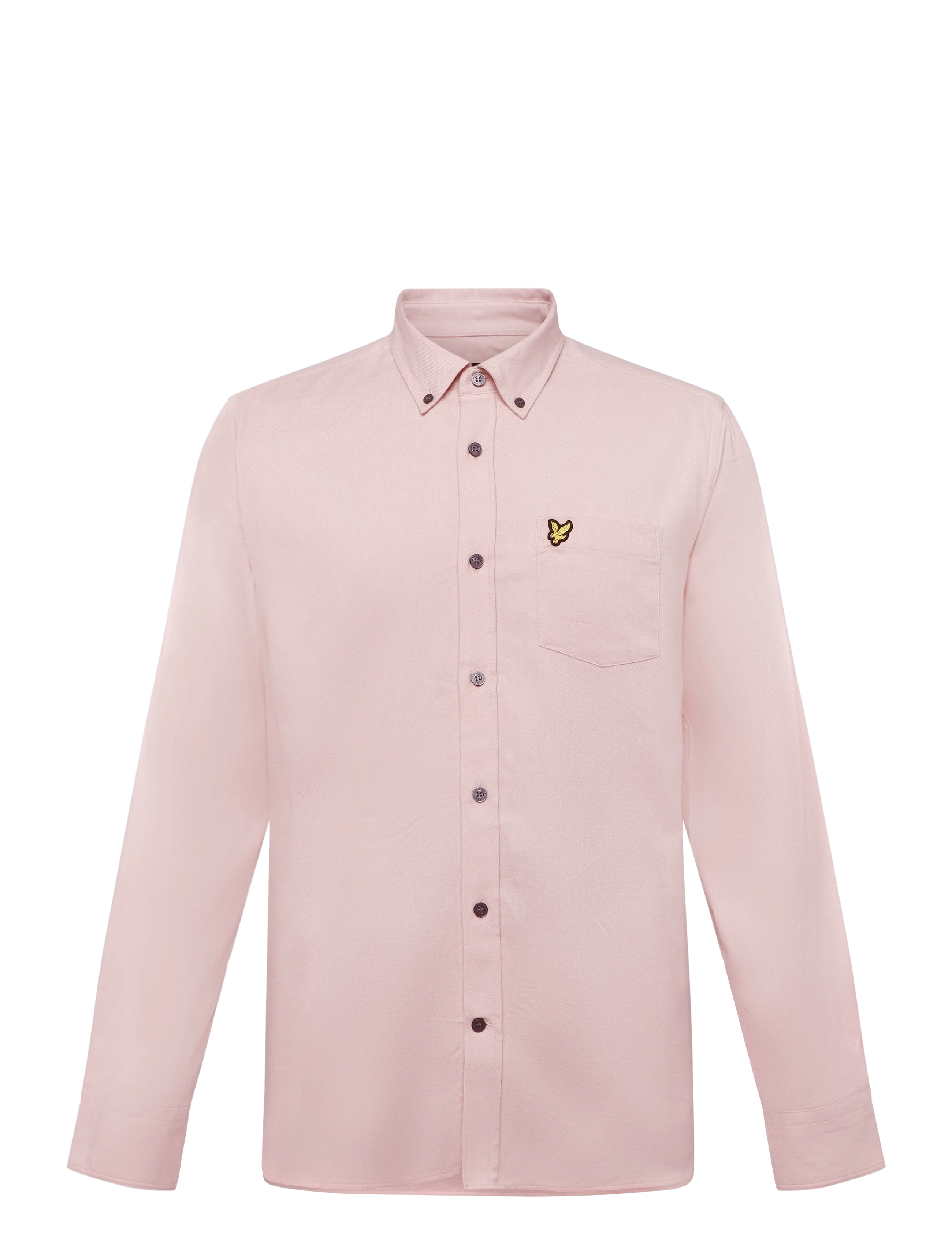 Lyle & Scott Plain Flannel Shirt - Lyle & Scott - DUSTY PINK / pink/rose