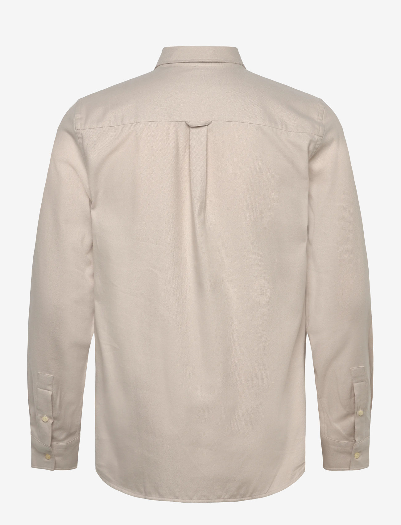 Lyle & Scott - Plain Flannel Shirt - flannel-skjorter - w503 putty - 1
