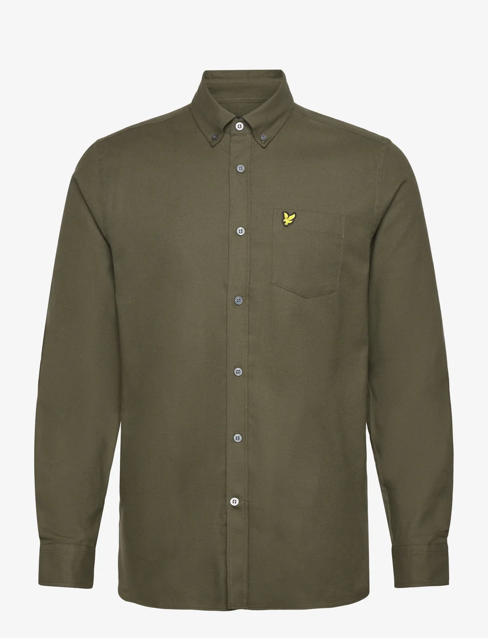 Lyle & Scott - Plain Flannel Shirt - flannel shirts - x848 deep depths - 1