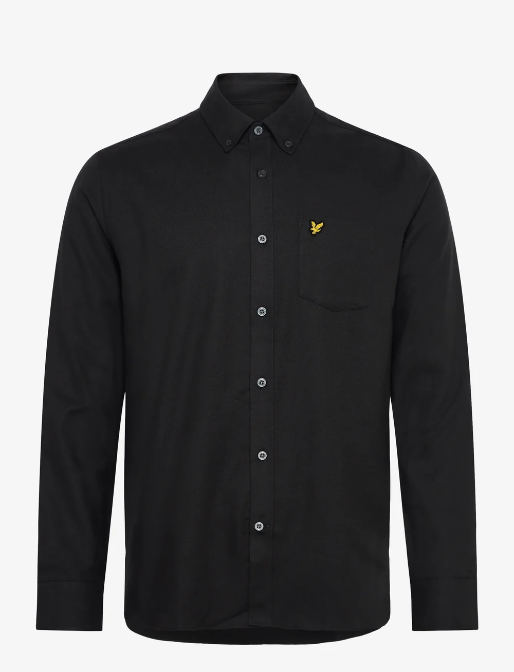 Lyle & Scott - Plain Flannel Shirt - flanellskjortor - x878 shadow - 1