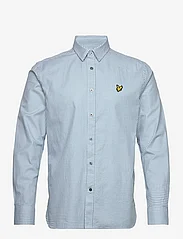 Lyle & Scott - Shepherd Check Shirt - casual skjorter - x164 slate blue / white - 0