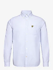 Lyle & Scott - Stripe Oxford Shirt - oxford-skjortor - w490 light blue/ white - 0