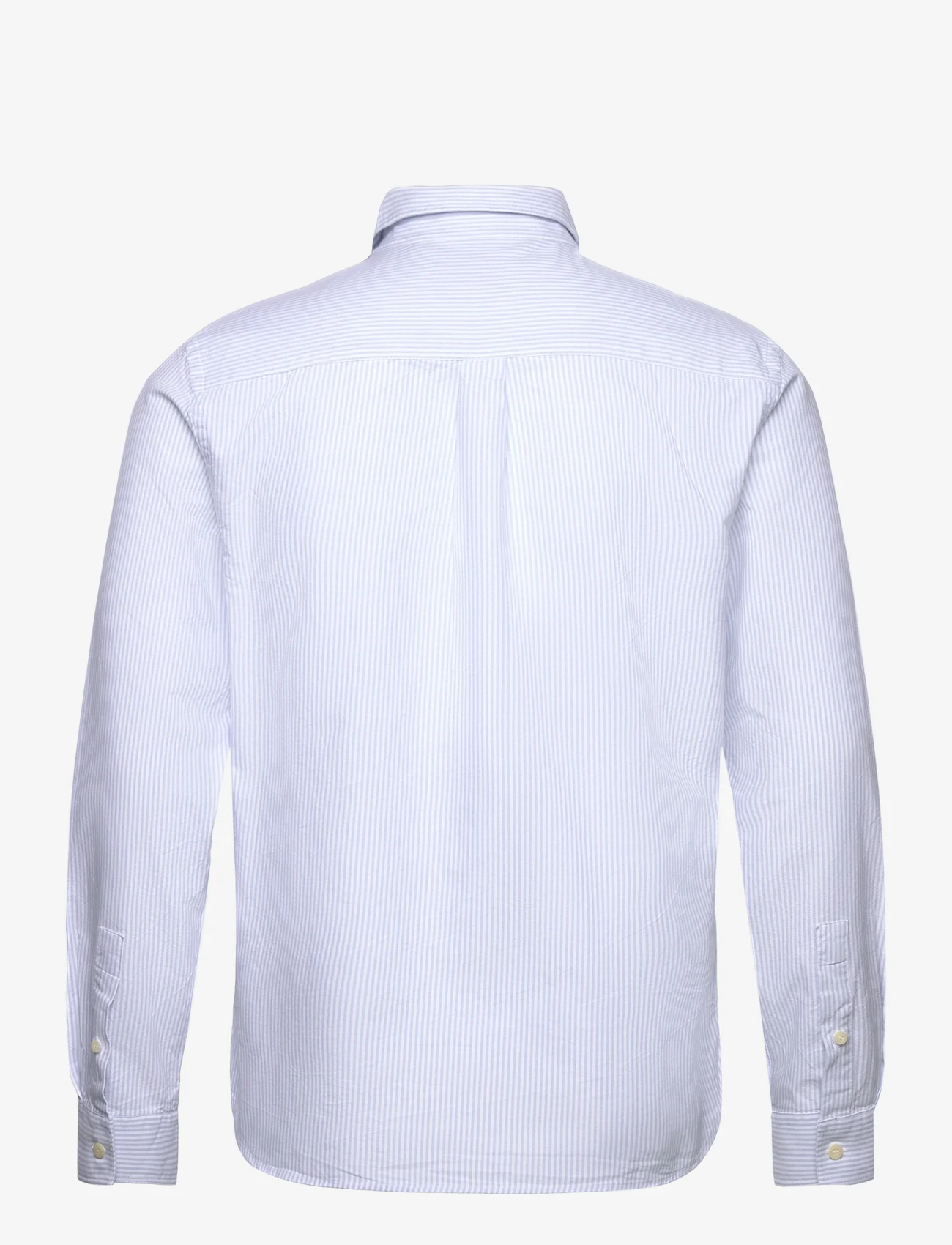 Lyle & Scott - Stripe Oxford Shirt - oxford-skjortor - w490 light blue/ white - 1