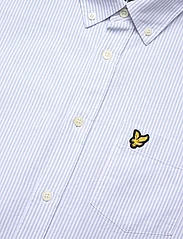 Lyle & Scott - Stripe Oxford Shirt - oxford shirts - w490 light blue/ white - 3