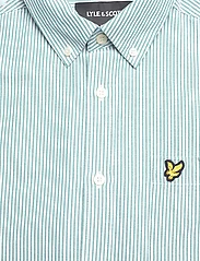 Lyle & Scott - Stripe Oxford Shirt - oksfordo marškiniai - x166 court green / white - 2