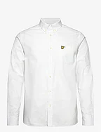 Cotton Linen Button Down Shirt - 626 WHITE