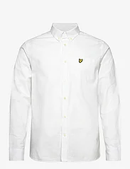 Lyle & Scott - Cotton Linen Button Down Shirt - casual overhemden - 626 white - 0