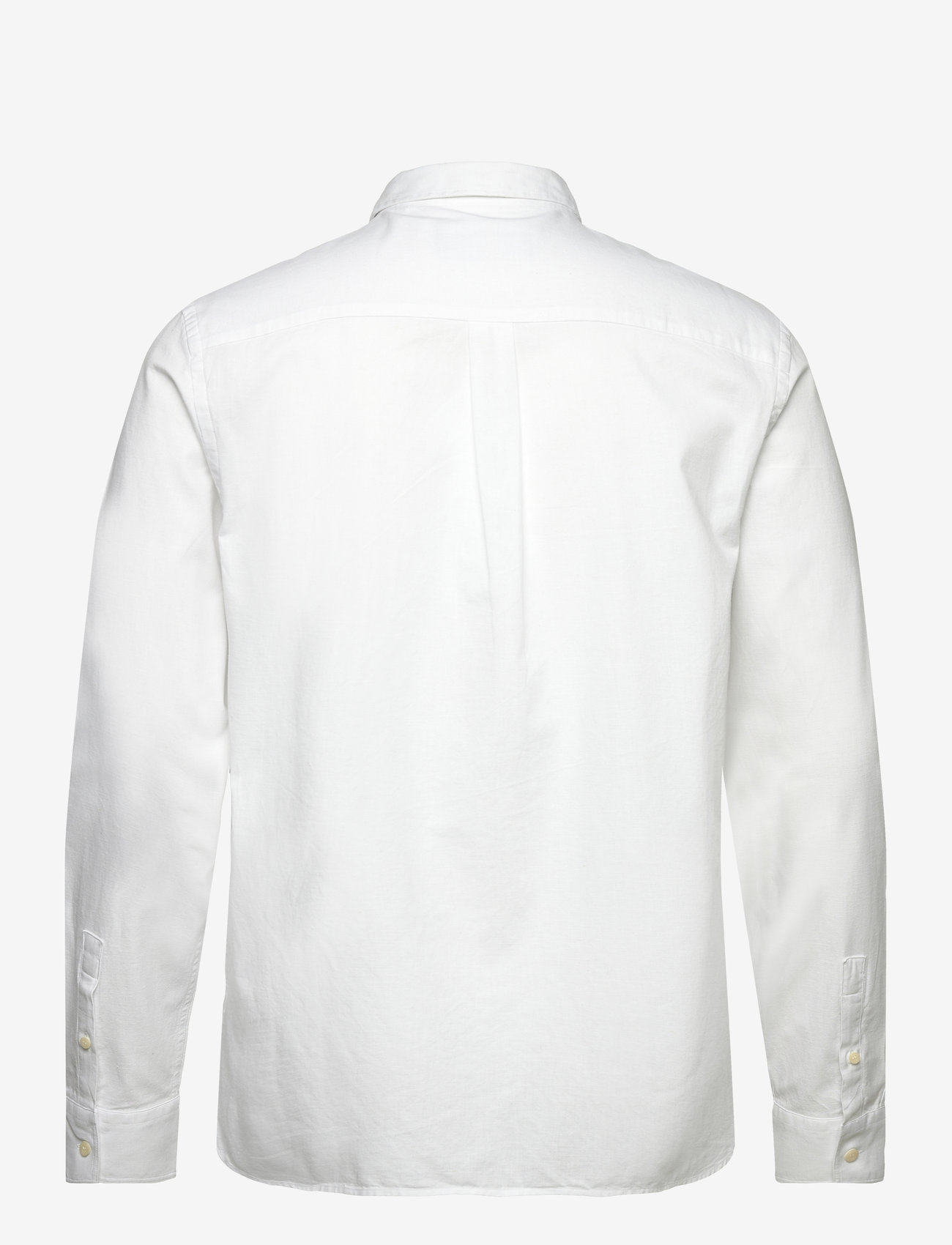 Lyle & Scott - Cotton Linen Button Down Shirt - 626 white - 1