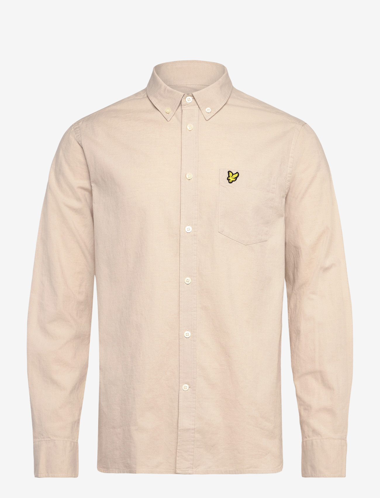 Lyle & Scott - Cotton Linen Button Down Shirt - linasest riidest särgid - w870 cove - 0