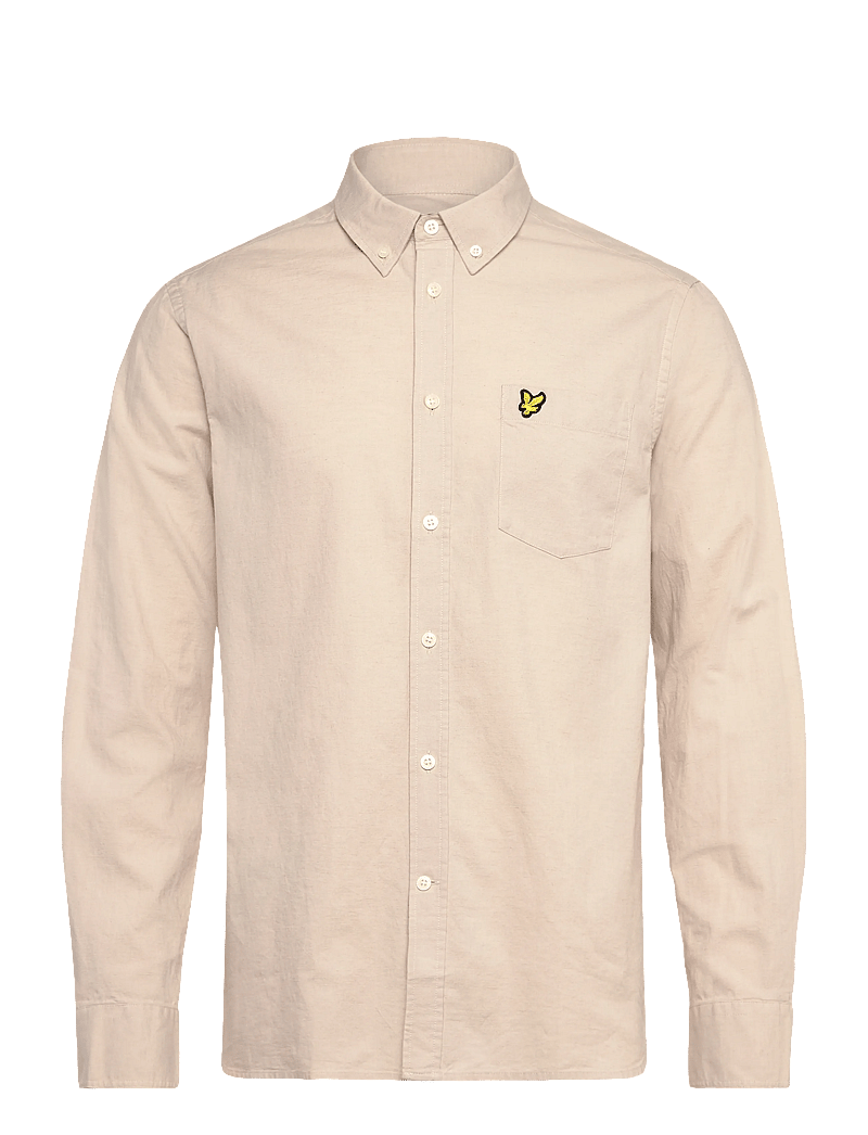 Lyle & Scott - Cotton Linen Button Down Shirt - oxford-hemden - w870 cove - 0