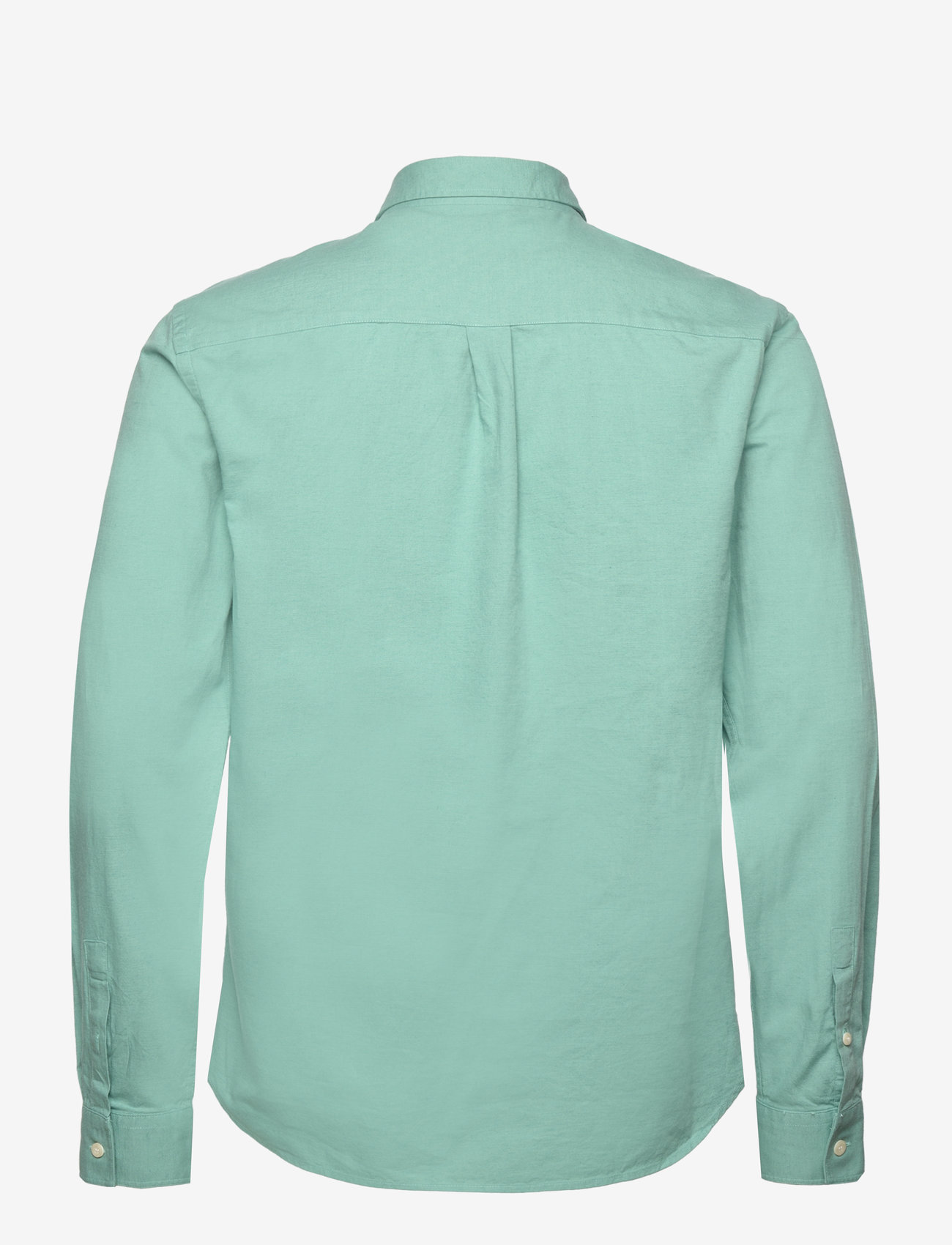 Lyle & Scott - Cotton Linen Button Down Shirt - w907 turquoise shadow - 1