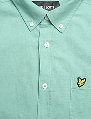 Lyle & Scott - Cotton Linen Button Down Shirt - casual overhemden - w907 turquoise shadow - 2