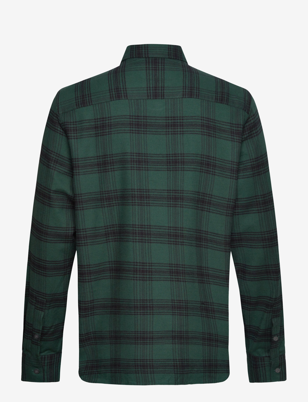 Lyle & Scott - Tonal Check Flannel Shirt - argyle teal/ jet black - 2