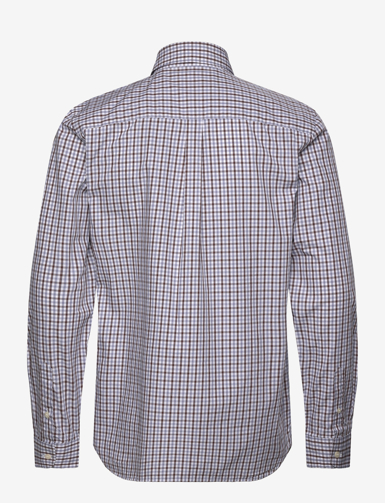 Lyle & Scott - Checked Gingham Shirt - ruudulised särgid - x423 white/ deep mahogany - 1