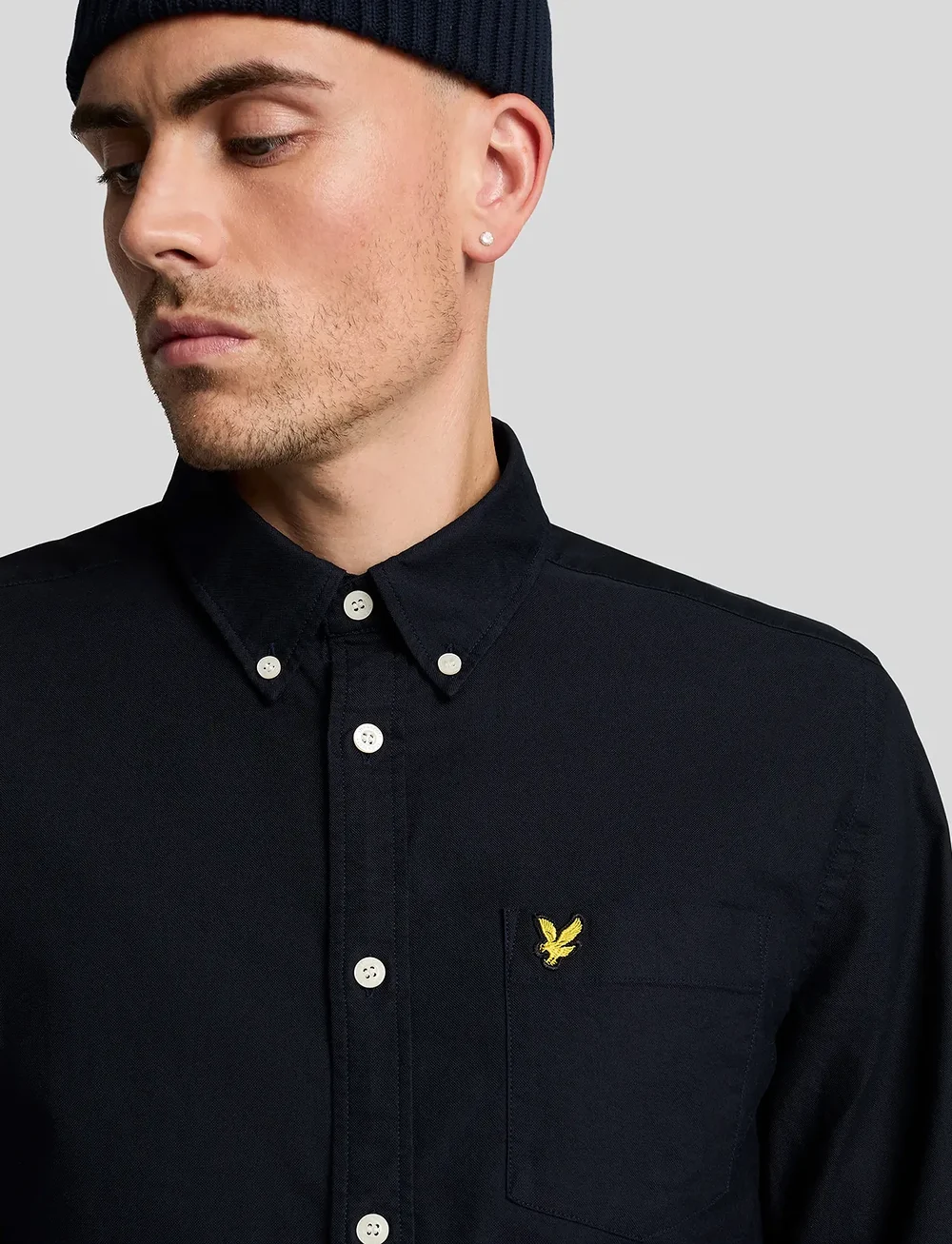 Lyle & Scott - Plain Oxford Shirt - oxford shirts - dark navy - 5
