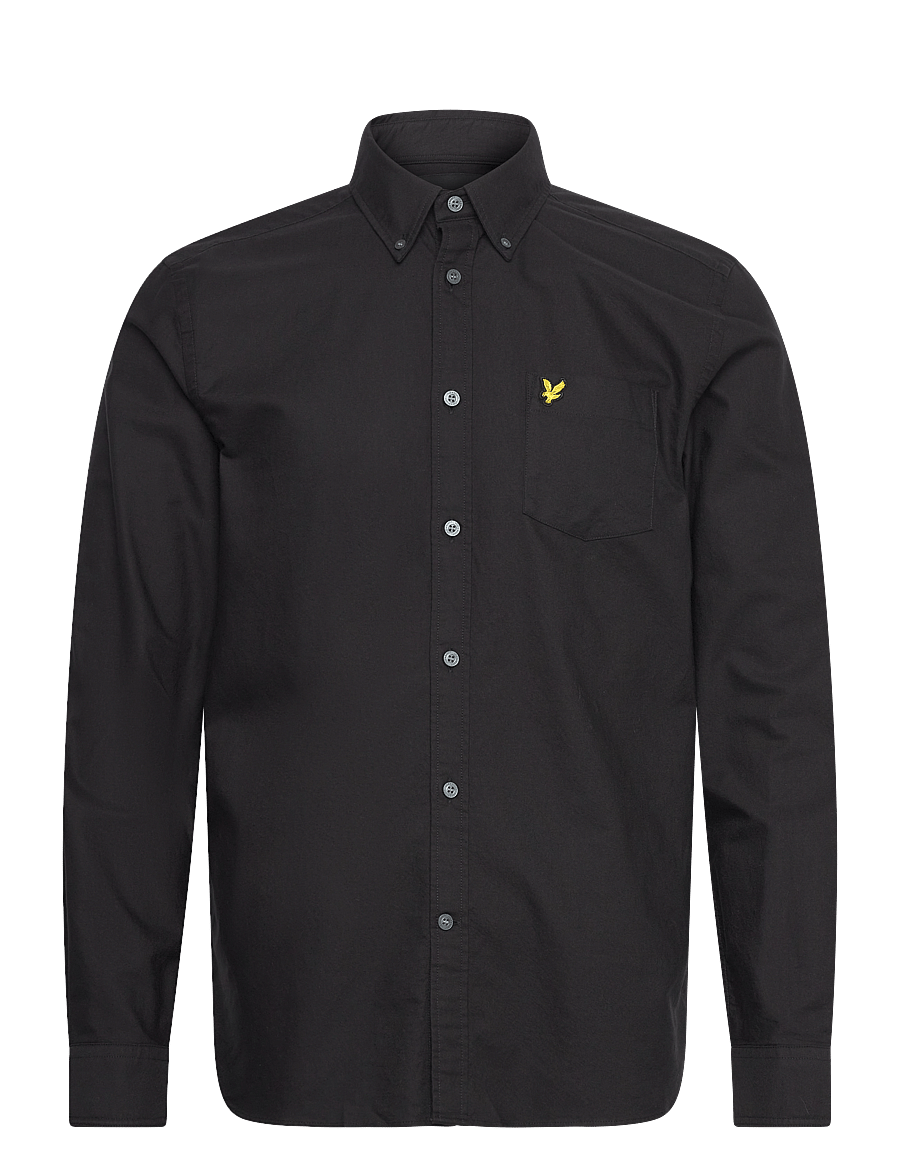 Lyle & Scott - Plain Oxford Shirt - oxford-kauluspaidat - jet black - 1