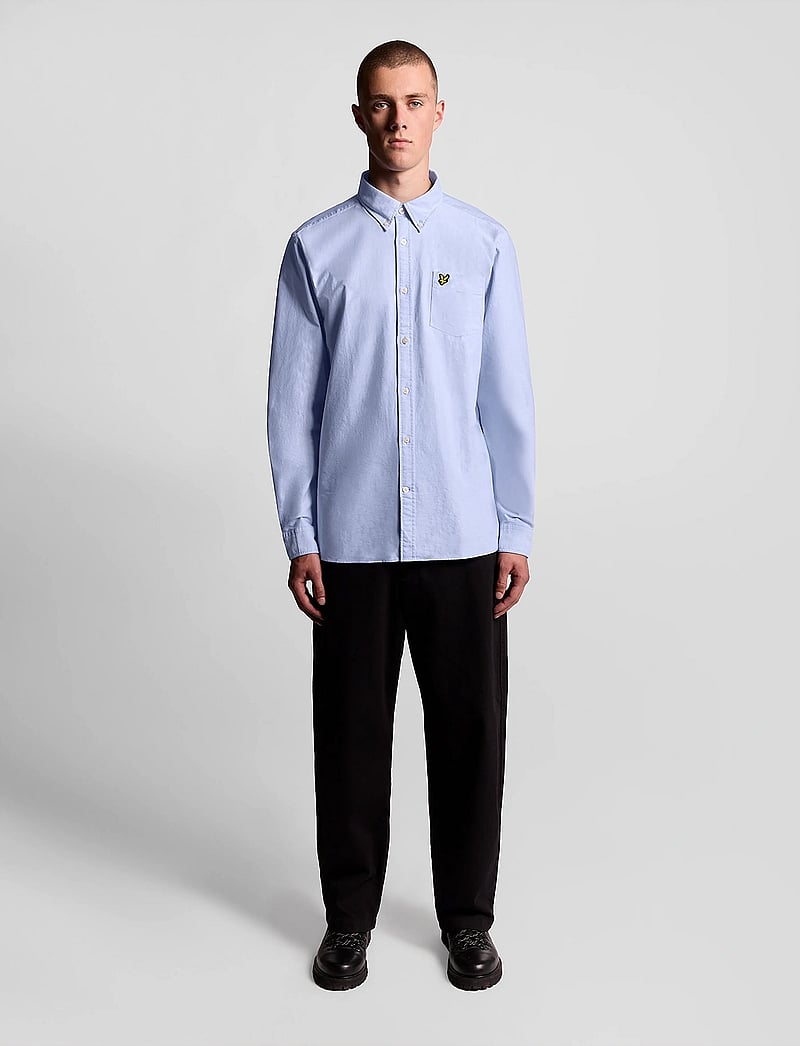 Lyle & Scott - Plain Oxford Shirt - oxford skjorter - riviera - 4
