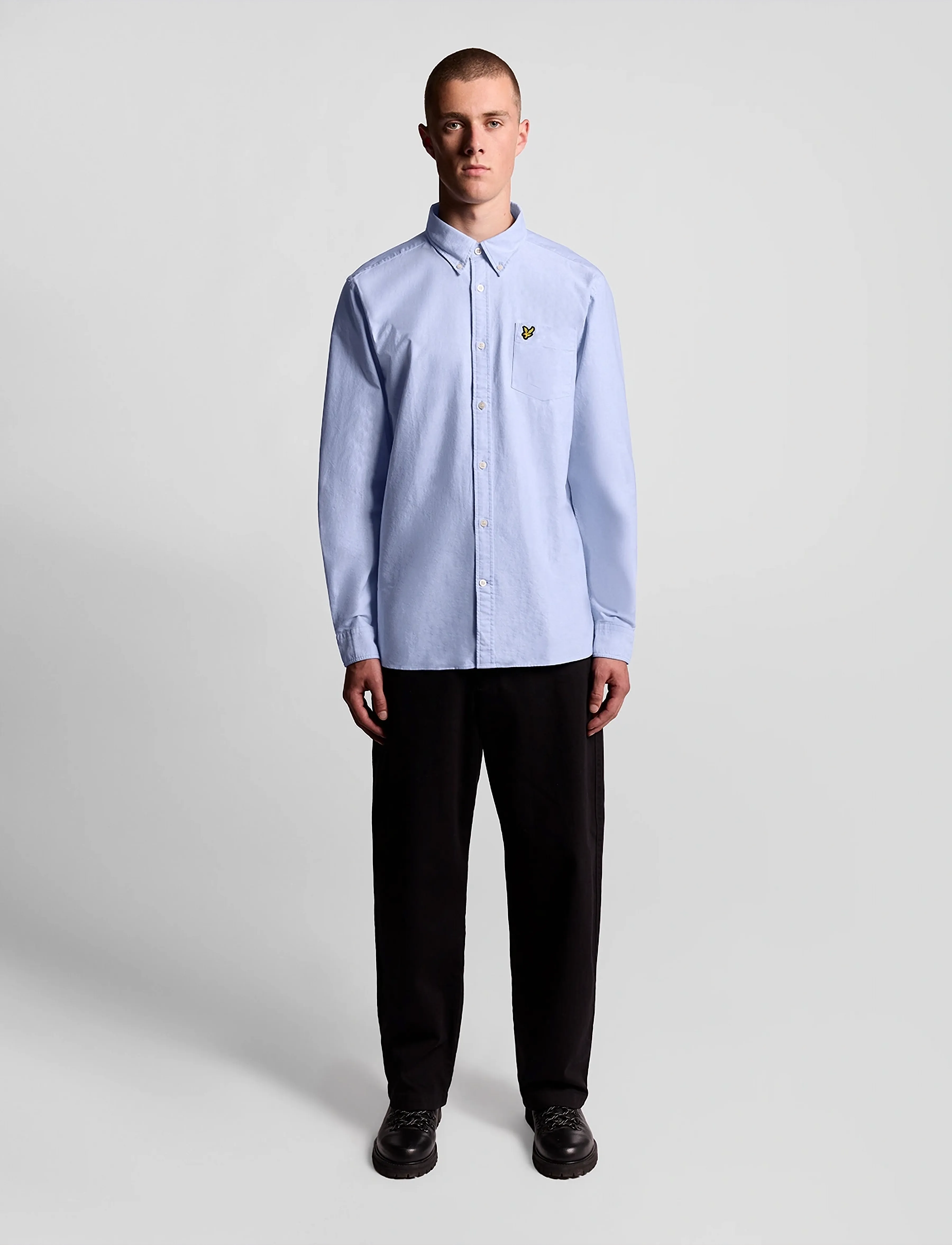Lyle & Scott - Plain Oxford Shirt - oxford-skjortor - riviera - 4