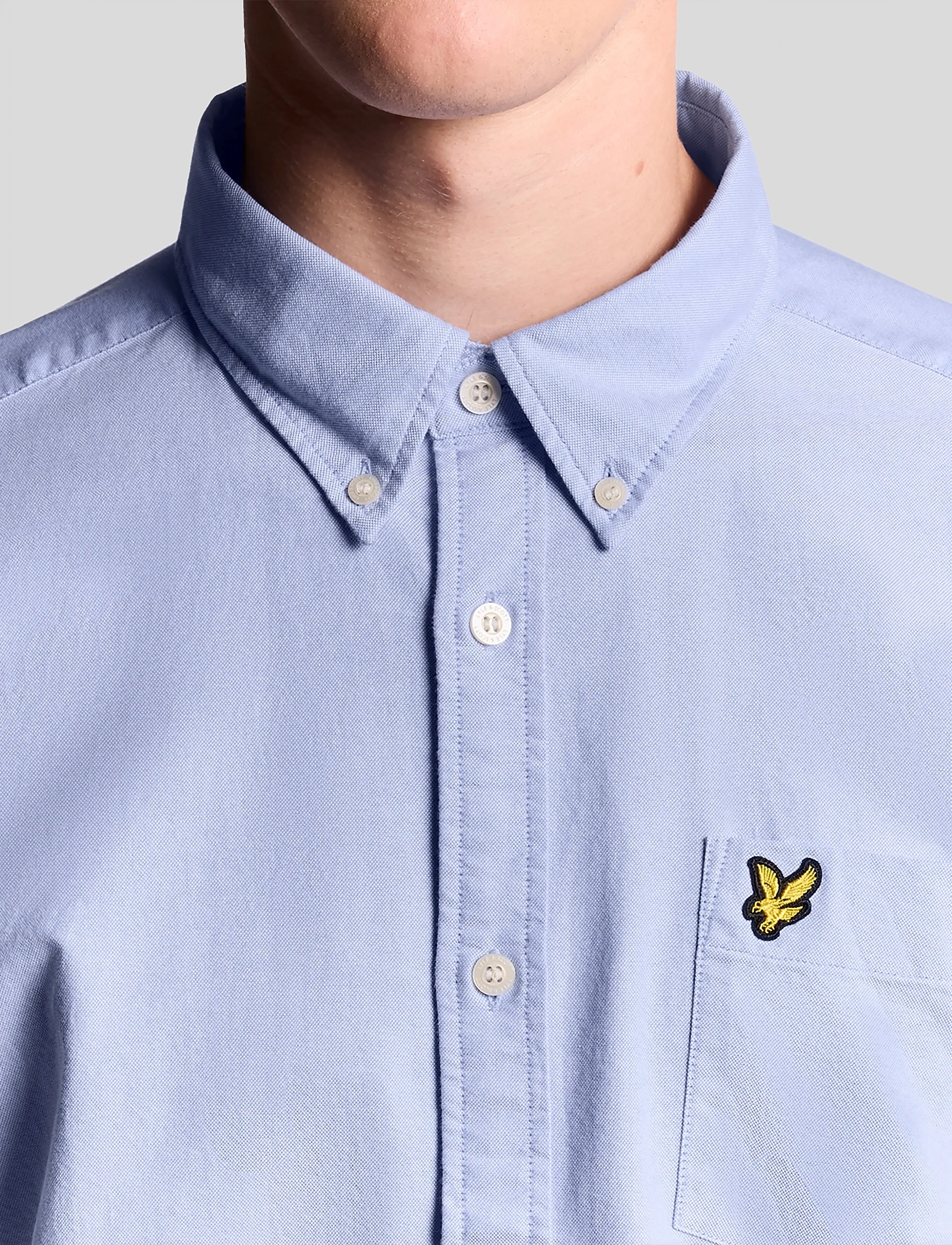 Lyle & Scott - Plain Oxford Shirt - oxford-skjortor - riviera - 5