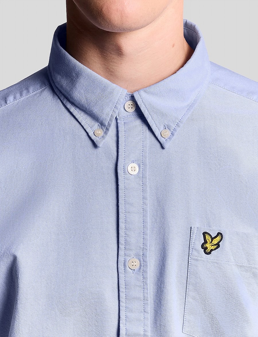 Lyle & Scott - Plain Oxford Shirt - oxford-skjortor - riviera - 5