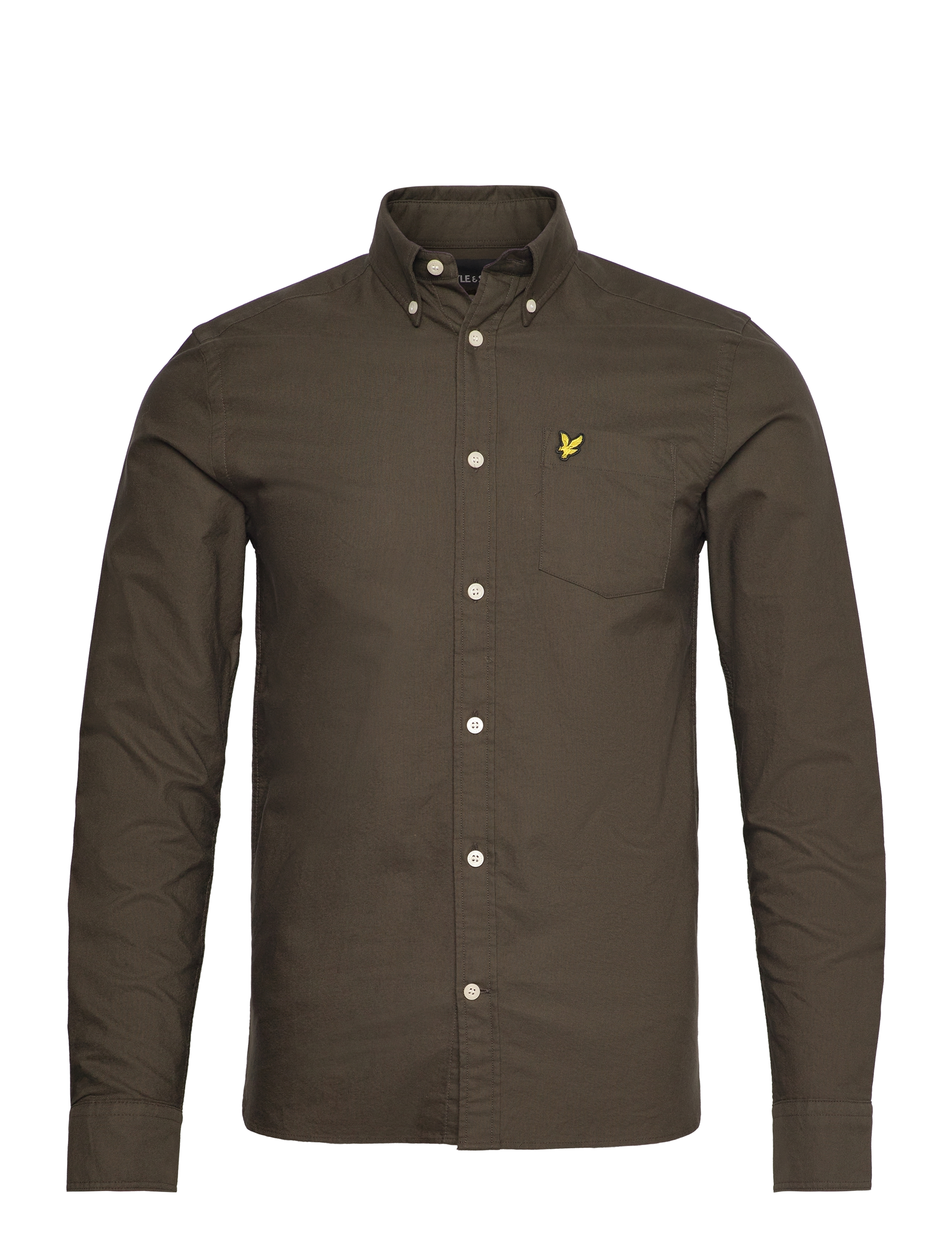 Lyle & Scott - Plain Oxford Shirt - w485 olive - 1