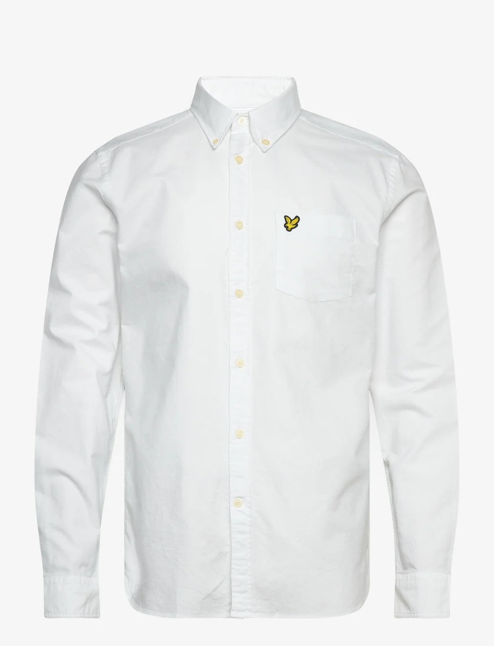 Lyle & Scott - Plain Oxford Shirt - oxford skjorter - white - 1