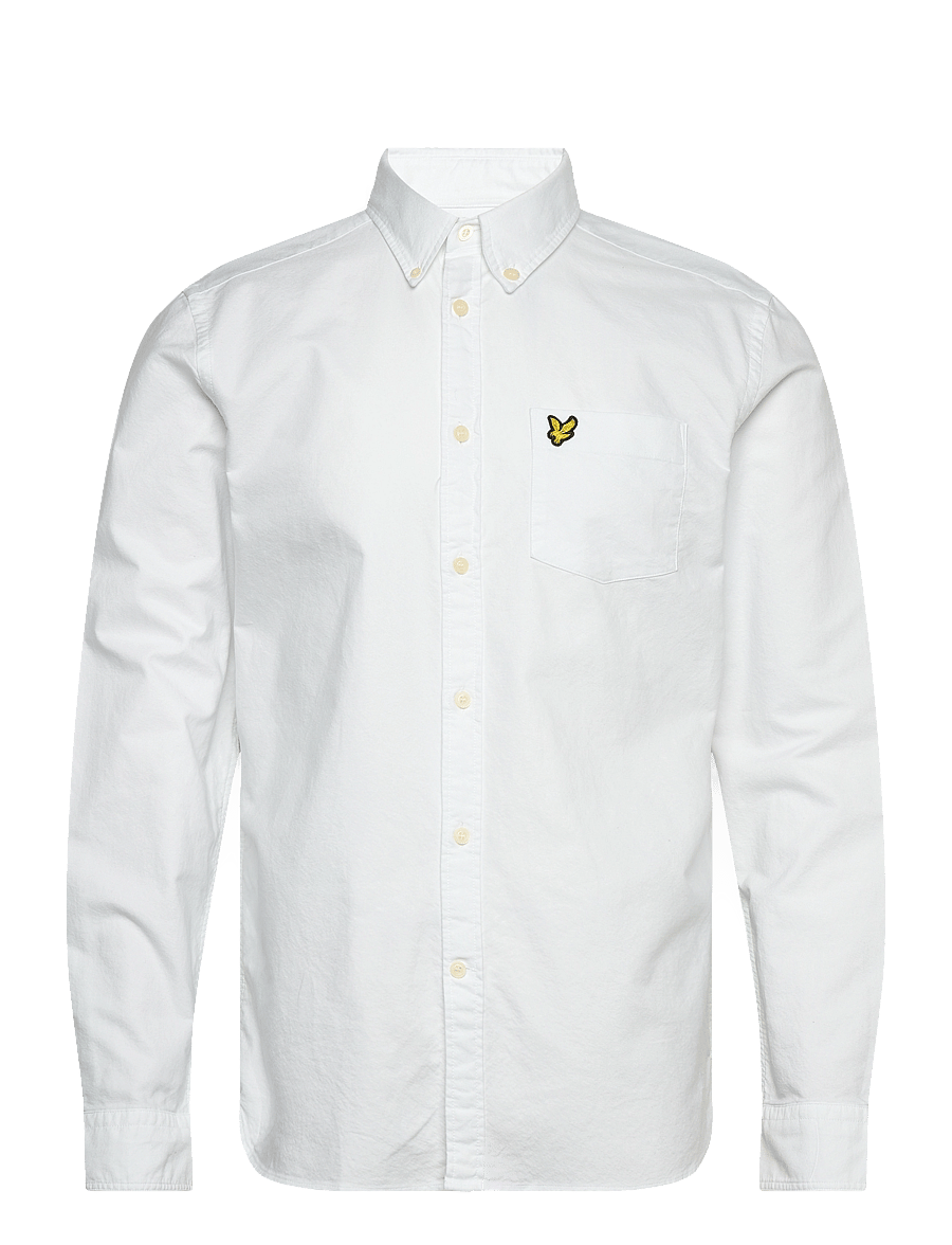 Lyle & Scott - Plain Oxford Shirt - oxford-skjortor - white - 1
