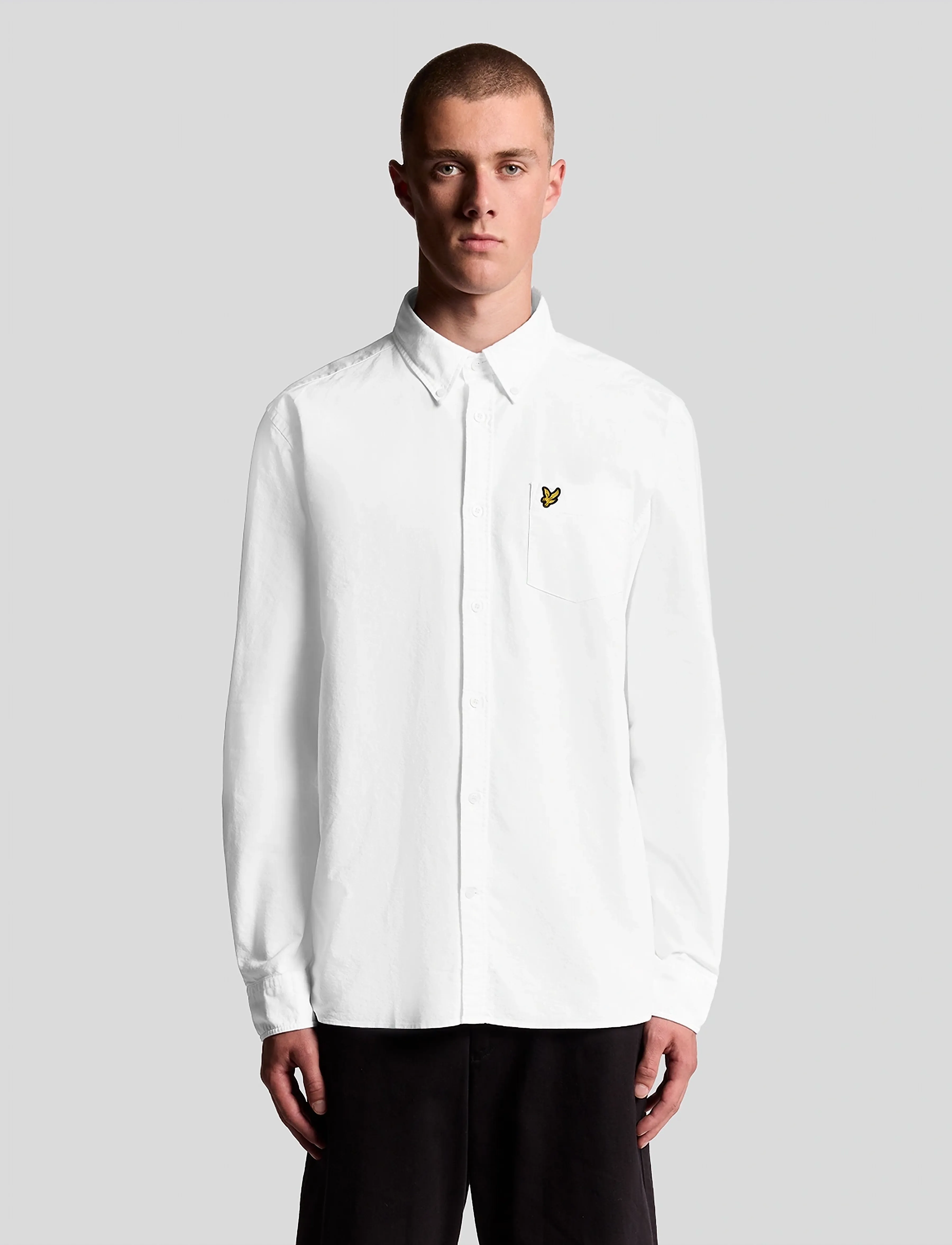 Lyle & Scott Plain Oxford Shirt - Skjorter - WHITE / white