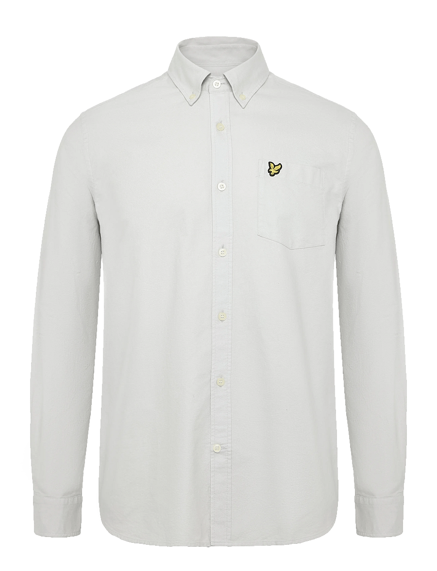 Lyle & Scott - Plain Oxford Shirt - oxford-hemden - glacier grey - 1