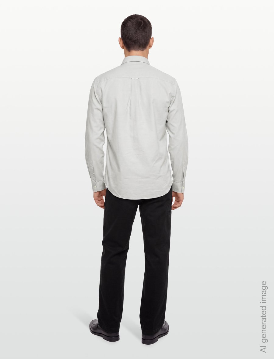 Lyle & Scott - Plain Oxford Shirt - oxford-hemden - glacier grey - 4