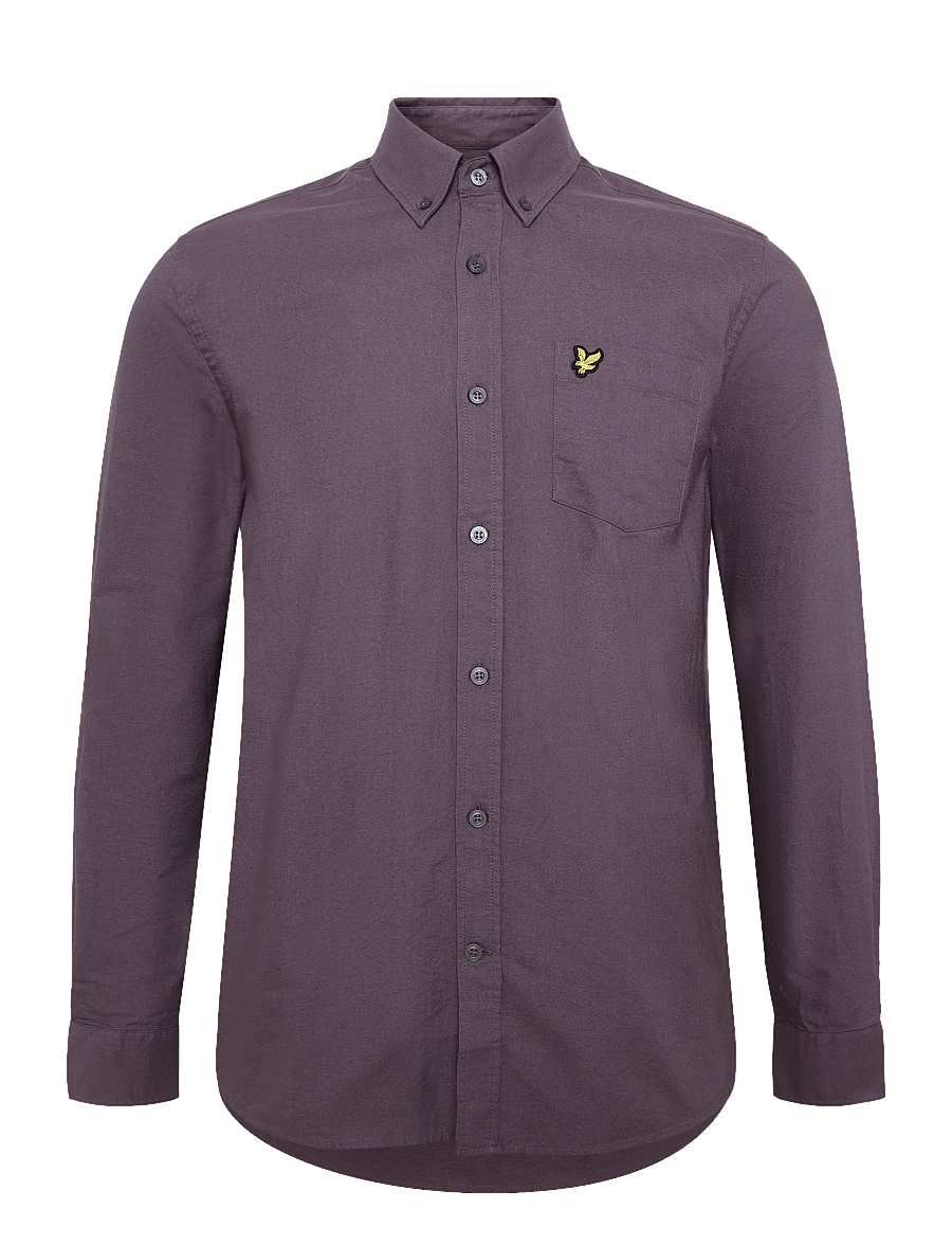 Lyle & Scott - Plain Oxford Shirt - oxford shirts - haze purple - 1