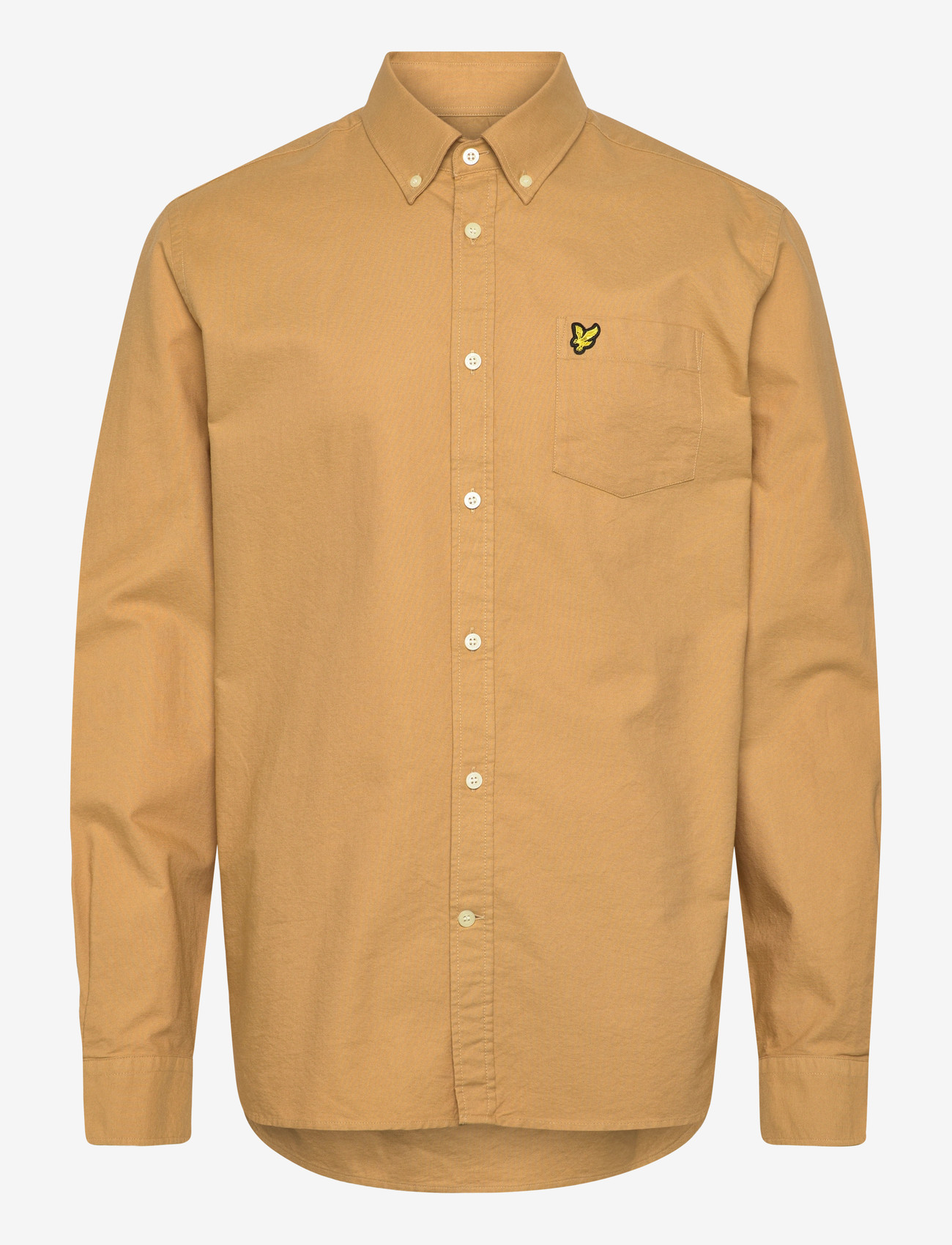 Lyle & Scott - Plain Oxford Shirt - oxford skjorter - sandstone - 0