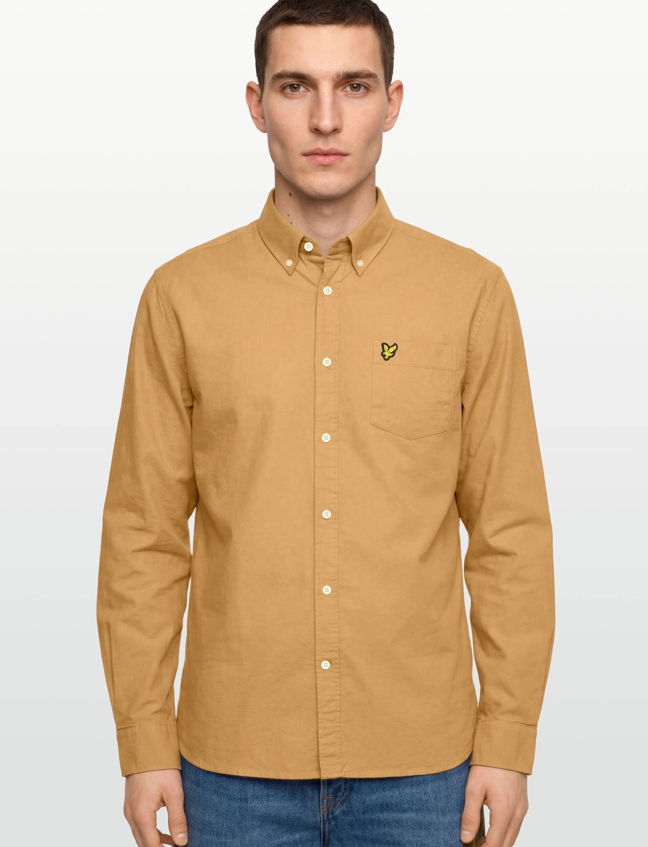 Lyle & Scott - Plain Oxford Shirt - oxford-hemden - sandstone - 3